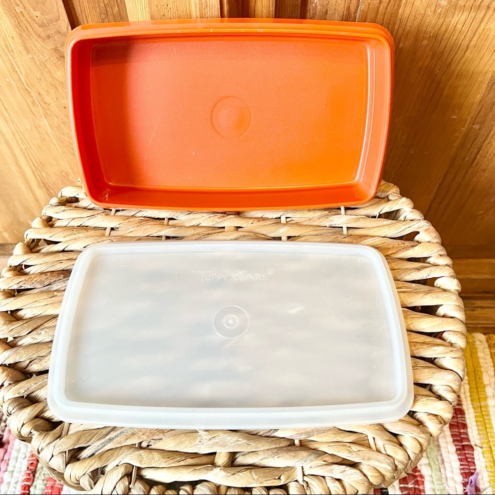 Tupperware Deli Meat Cheese Container Paprika Red